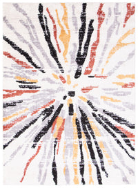 Carpette Paloma Sunburst noireblanche - 3 pi 11 po x 5 pi 11 po