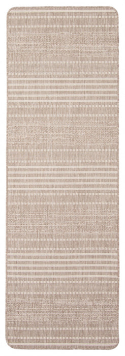 Carpette Wileen taupe - 2 pi 2 po x 6 pi 7 po