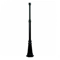 Poteau Classico noir à 1 ampoule