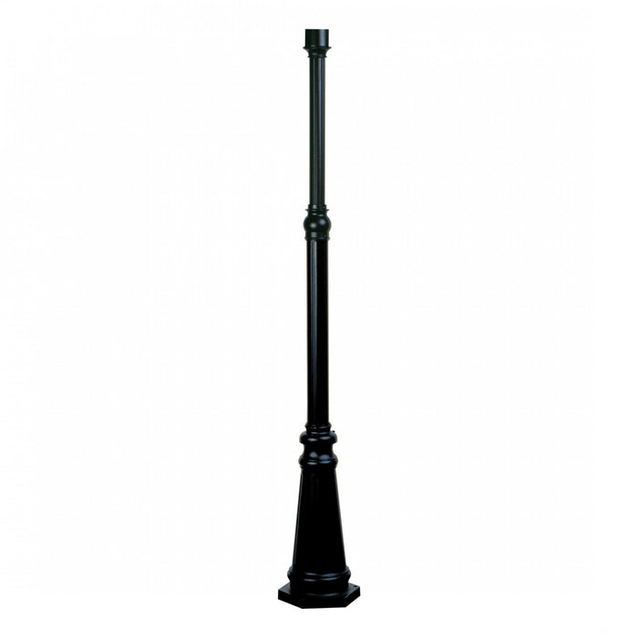 Poteau Classico noir à 1 ampoule