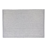 Napperon gris clair en chambray côtelé - ensemble de 12
