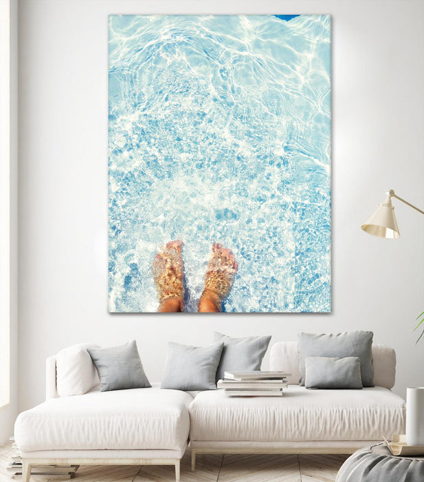 Œuvre d’art murale Giant Art « Relaxed Feet » 72 x 54