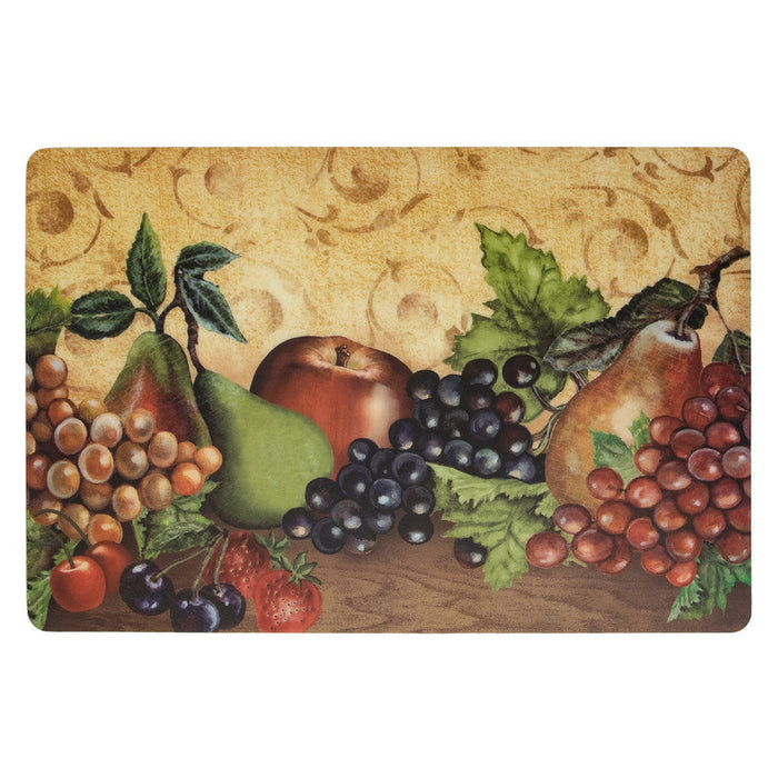 Napperon Eva 12 x 18 orné de fruits frais - ensemble de 12