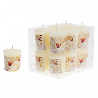 Bougie Mushroom Votive arôme de crème au beurre à la vanille - ensemble de 12
