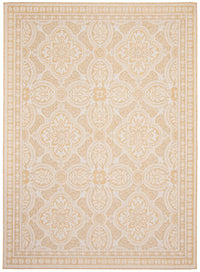 Carpette Neisha Traditional dorée 6 pi 7 po x 9 pi 6 po