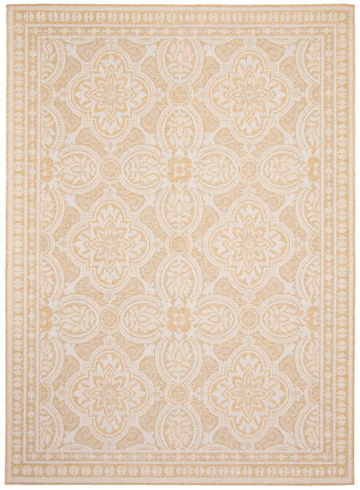 Carpette Neisha Traditional dorée 6 pi 7 po x 9 pi 6 po