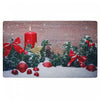Tapis de plancher imprimé en caoutchouc avec décor festif
