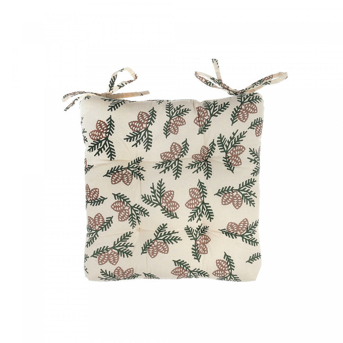 Coussin de chaise orné de pommes de pin