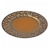 Assiette de présentation doré brossé de style baroque