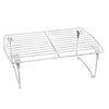 Tablette pliable blanche en grillage