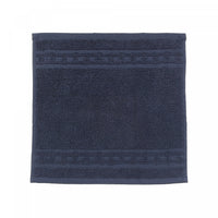 Débarbouillette nattée bleu marine 12 x 12 - ensemble de 6 serviettes