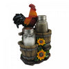 Salière et poivrière avec coq à l’aurore