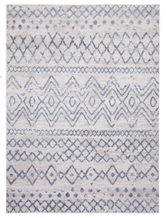 Carpette Dita bleue - 3 pi 11 po x 5 pi 7 po