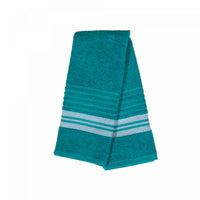 Essuie-mains bleu sarcelle 16 x 27 de luxe - ensemble de 6 serviettes