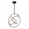 Luminaire suspendu II Trilogy noir et laiton à DEL intégrées