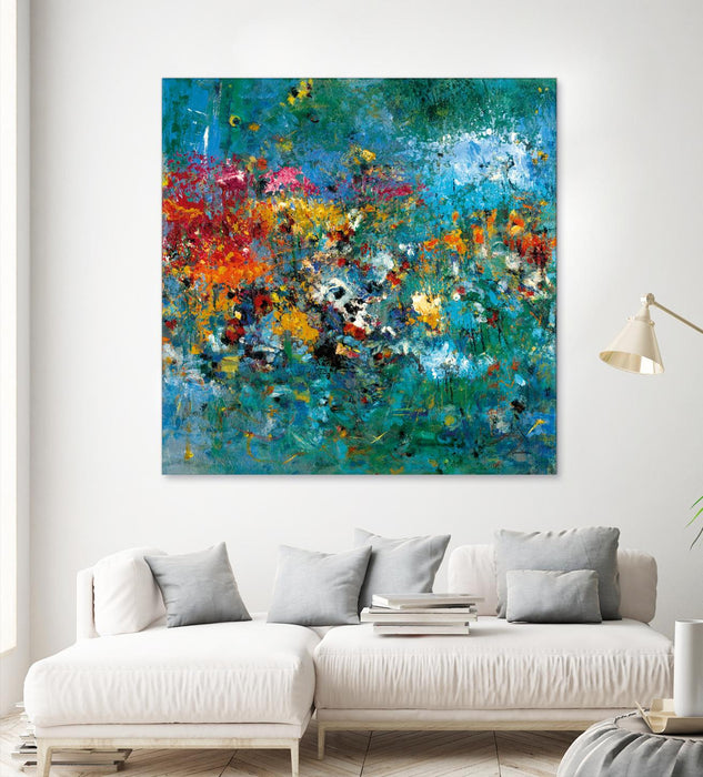 Œuvre d’art murale Giant Art « Carpe Diem 1 » 54 x 54