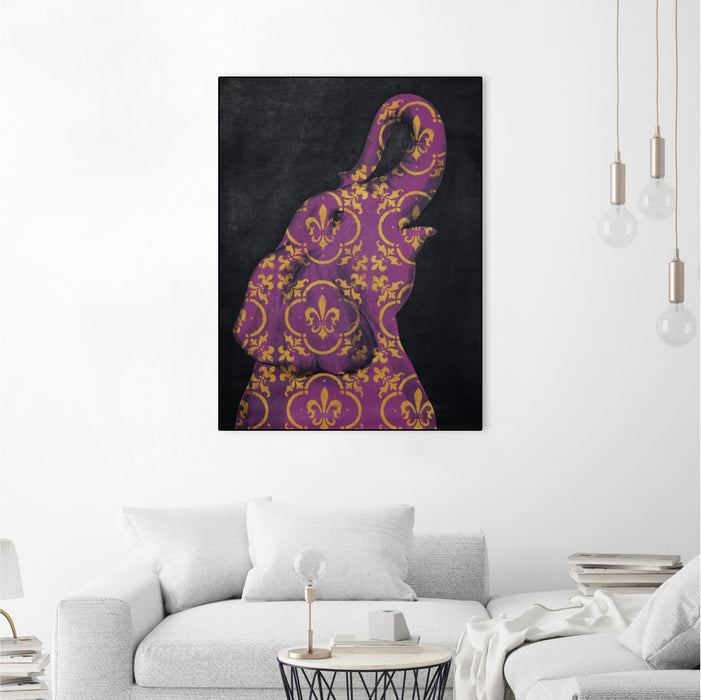 Œuvre d’art murale encadrée noire « Zoo Celebration I » 30 x 40