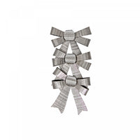 3 boucles brillantes argentées - ensemble de 6 articles d’emballage-cadeau