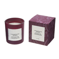 Bougie parfumée de luxe de 7 oz à arôme de pétales de champagne dans une boîte cadeau - ensemble de 2