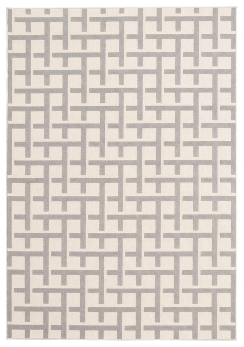 Carpette Brangane gris clair 3 pi 11 po x 5 pi 7 po