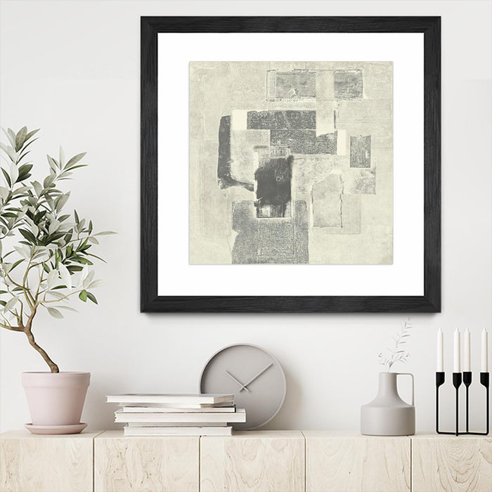 Œuvre d’art murale encadrée noire et mate « Camera Obscura » 30 x 30
