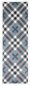 Carpette Kors bleue lavable à la machine - 2 pi 6 po x 8 pi 0 po