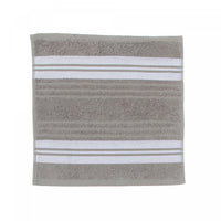 Débarbouillette gris clair 12 x 12 de luxe - ensemble de 6 serviettes
