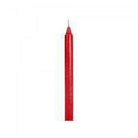 Bougies en colonne bourgognes non parfumées de 10 po - ensemble de 12 bougies