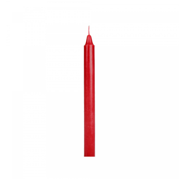 Bougies en colonne bourgognes non parfumées de 10 po - ensemble de 12 bougies