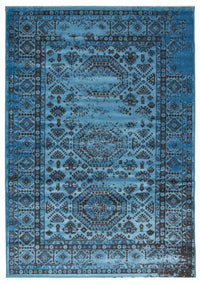 Carpette Jedda bleue 3 pi 11 po x 5 pi 7 po