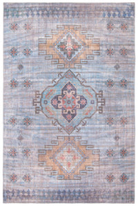 Carpette Kashkuli bleue 5 pi 3 po x 8 pi 0 po