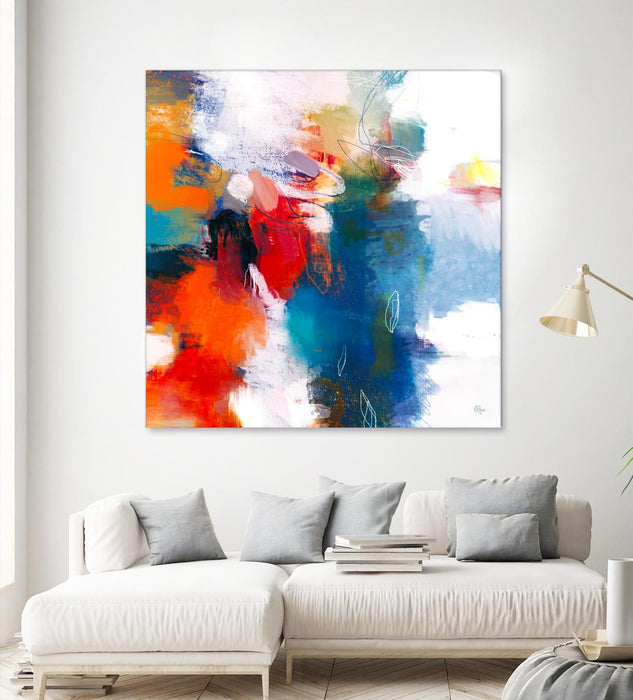 Œuvre d’art murale Giant Art « It's A Party Ii » 72 x 72