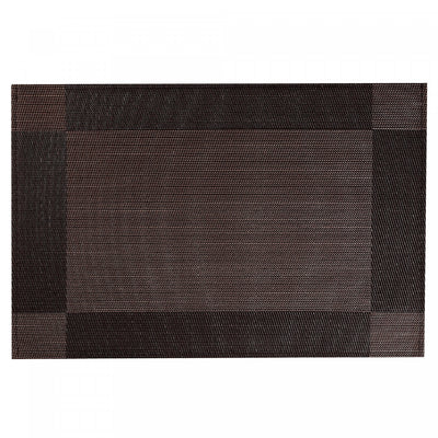 Vinyl Placemat Classic Chocolate - Set of 12|Napperon de couleur chocolat en vinyle de style classique - ensemble de 12