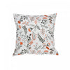 Coussin 18 po x 18 po en coton orné de fleurs de kaki - ensemble de 2 coussins