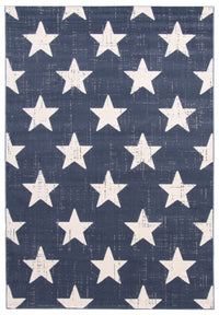 Carpette Ira bleu marine 5 pi 3 po x 7 pi 7 po