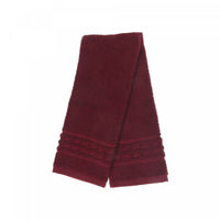 Essuie-mains natté bourgogne 16 x 27 - ensemble de 6 serviettes