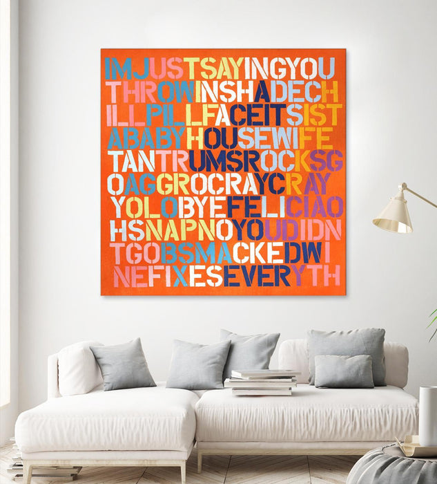Œuvre d’art murale Giant Art « Cray Cray » 54 x 54
