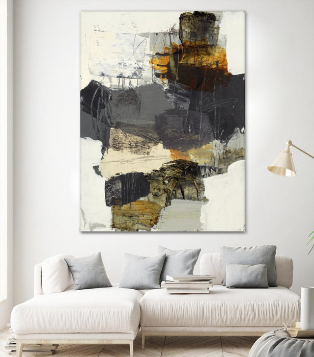 Œuvre d’art murale Giant Art « Monochrome Manta Iv » 72 x 54