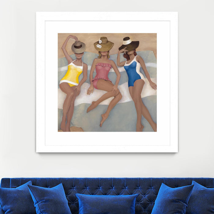 Œuvre d’art murale encadrée blanche et mate « The Orange County Club.tif » 36 x 36