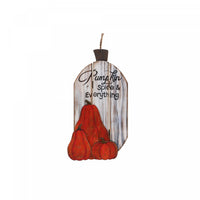 Décoration murale « Pumpkin Spice & Everything Nice » en bois
