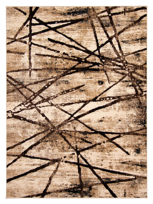 Carpette Cherokee doréechocolat - 7 pi 10 po x 10 pi 2 po
