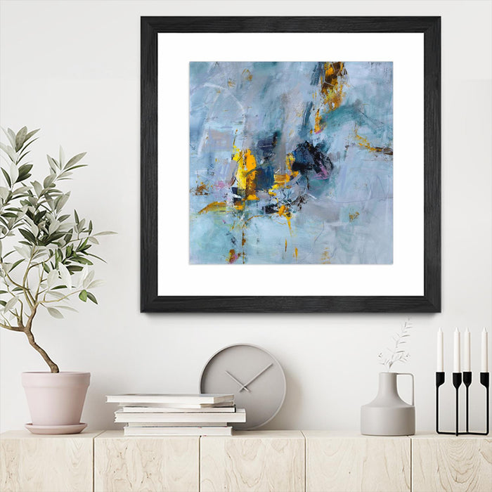 Œuvre d’art murale encadrée noire et mate « Prize Of The Day » 36 x 36