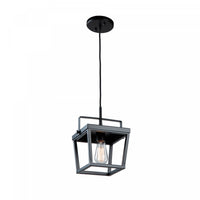 Luminaire suspendu I Carriage noir à 1 ampoule