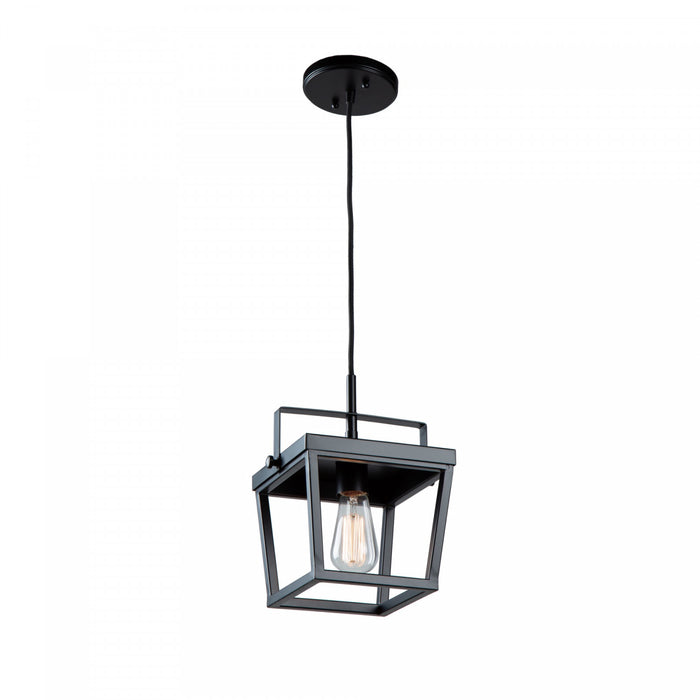 Luminaire suspendu I Carriage noir à 1 ampoule