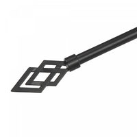 Ensemble de tringles à rideaux Norman de 16 à 19 mm en métal - noir