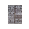 Panneau mural « Farmhouse Rules » en bois - ensemble de 2