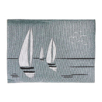 Napperon 13 x 18 en tapisserie orné de voiliers - ensemble de 12