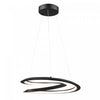 Luminaire suspendu Ara noir à DEL de 24 W