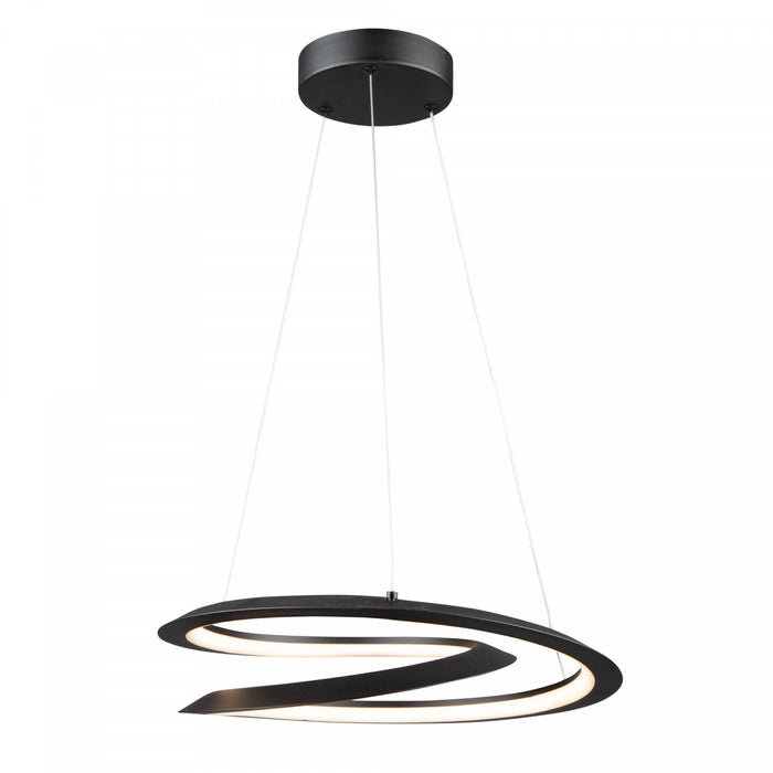 Luminaire suspendu Ara noir à DEL de 24 W