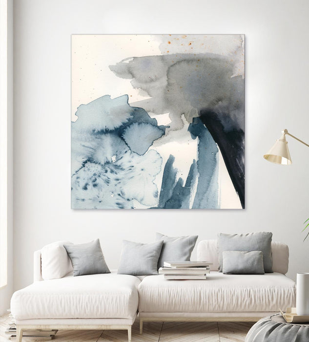 Œuvre d’art murale Giant Art « Winter Current Iii » 54 x 54